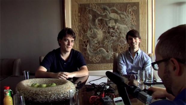 Palmer Luckey und Nate Mitchell von Oculus im Interview mit Golem.de (Foto: dp)